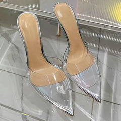 Transparent One-line Hgh Heels
