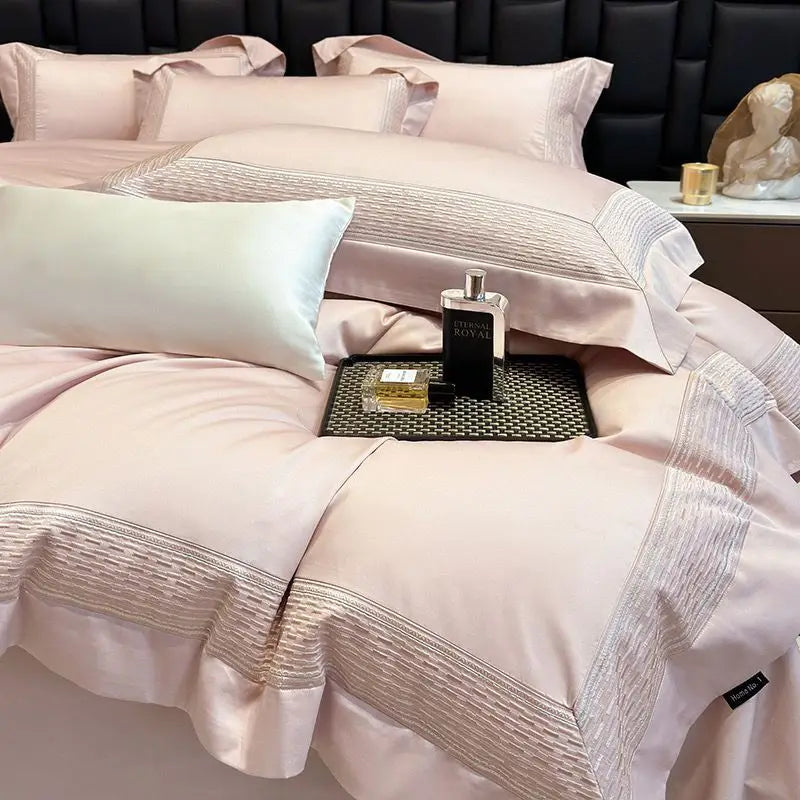 600TC Egyptian Cotton Luxury Embroidery Hotel Style Bedding Set