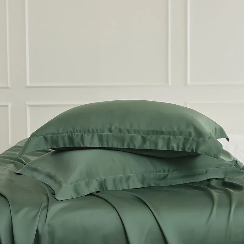 600TC Lyocell Soft Silky Cooling Solid Color Bedding Set