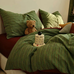 A-class Artistic Bedroom Vintage Style Cotton Four Piece Set Nordic Style Mother and Baby Grade Pure Cotton Duvet Cover