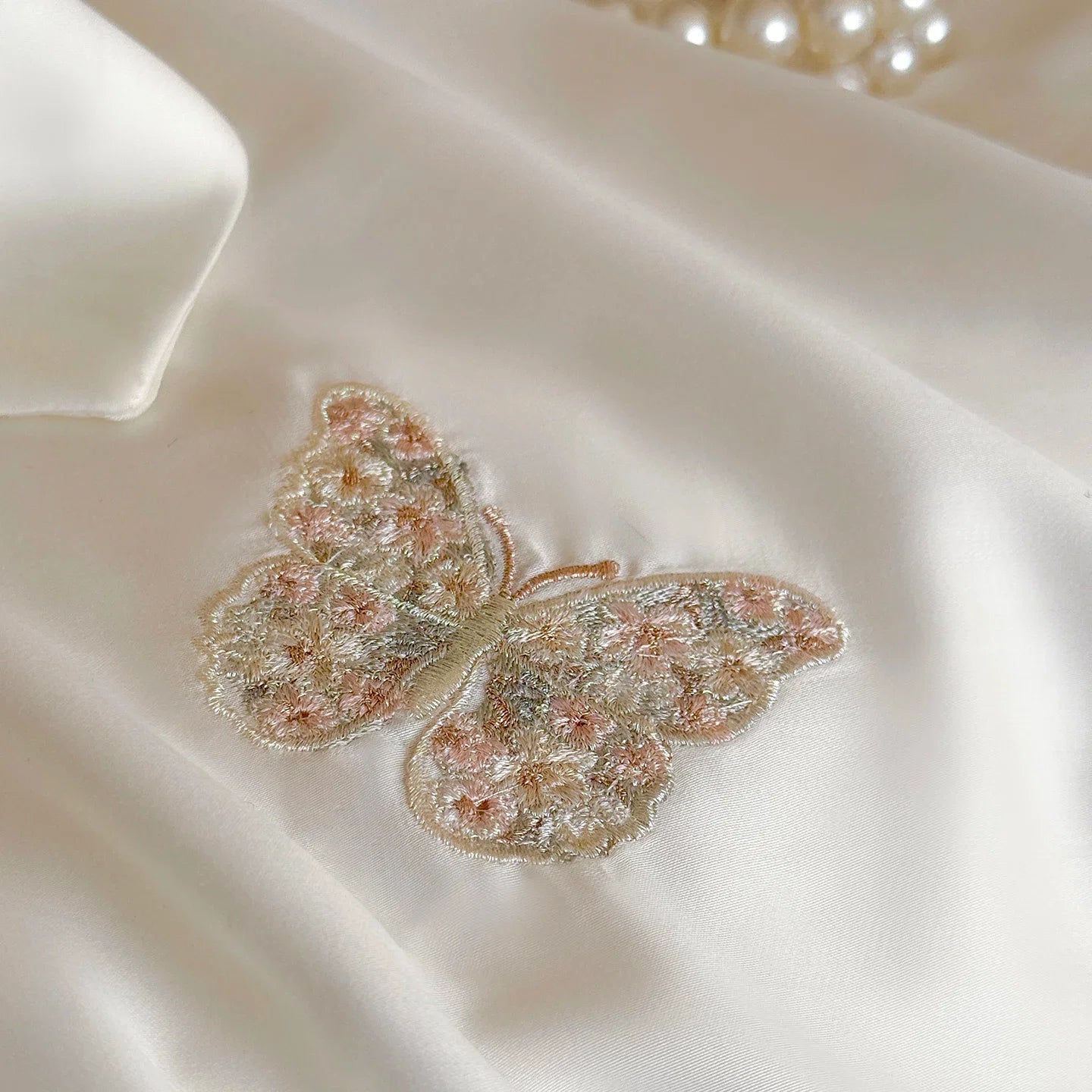 800TC Lyocell Eucalyptus Fiber Butterfly Embroidery Luxury Bedding Set