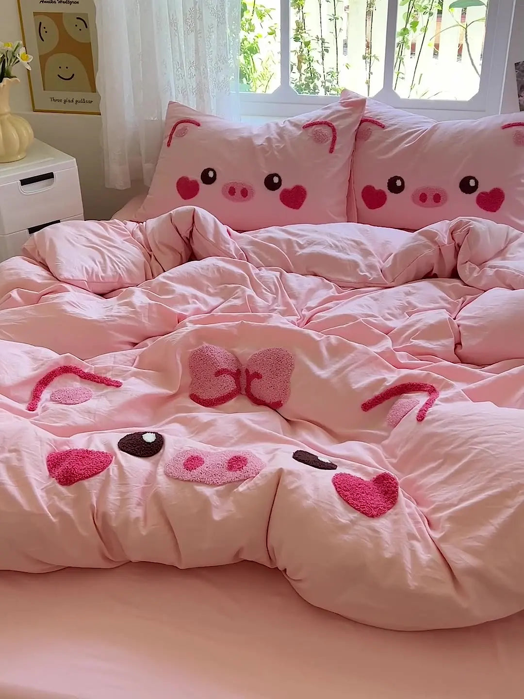 Cute Pig Bedding Set