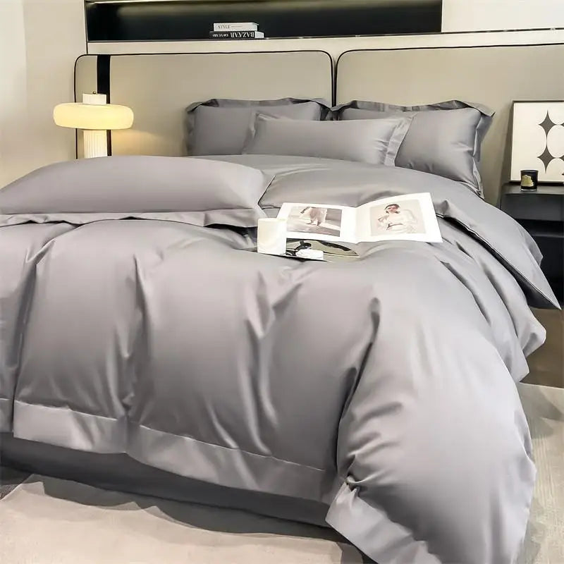1000TC Egyptian Cotton Premium Solid Color Bedding Set