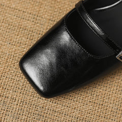 leather sheepskin thick Heel