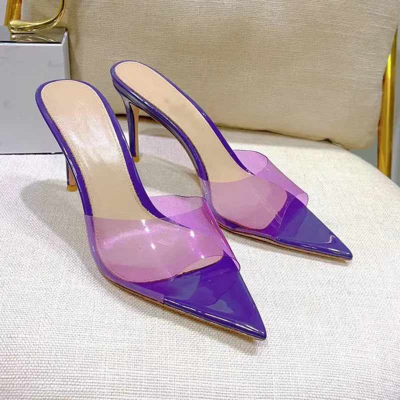 Transparent One-line Hgh Heels