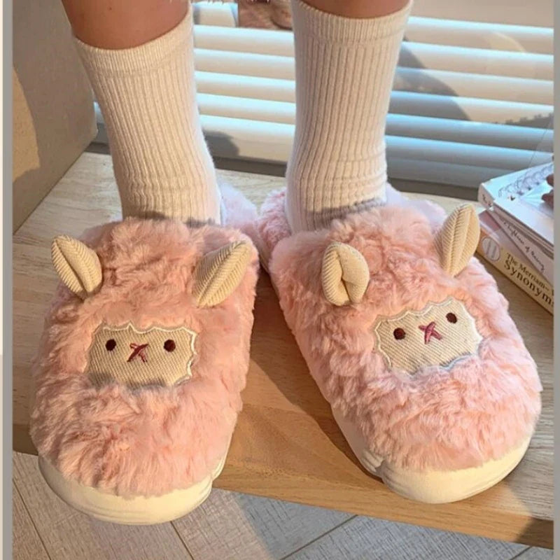 Saint Furry Plush Slippers