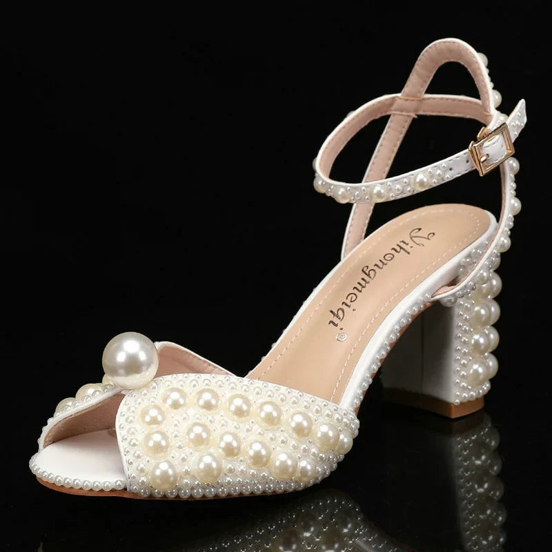 Autumn Fish Mouth High Heels