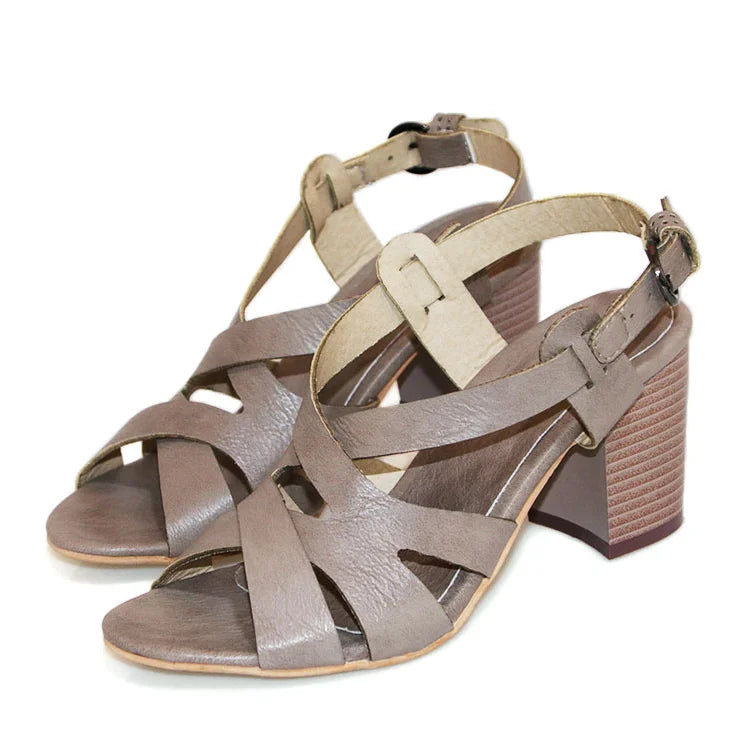 Leather Chunky Heel