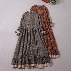 Ines Floral Cotton Cottagecore Dress