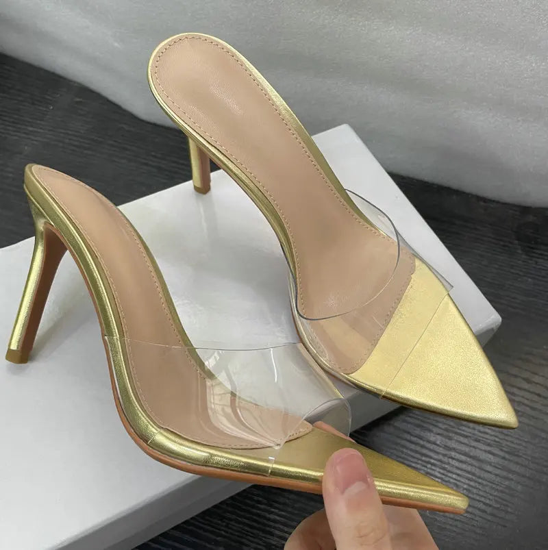 Transparent One-line Hgh Heels