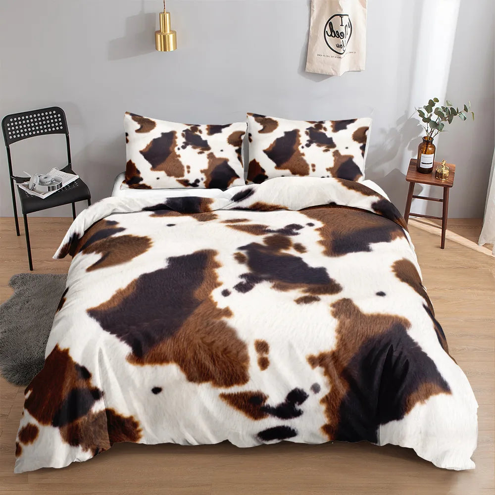 Cow Print Bedding Set