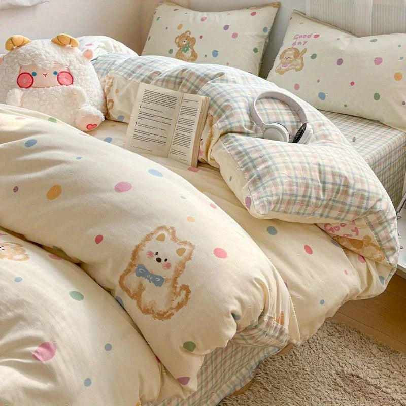 Ins Bear Bedding Set