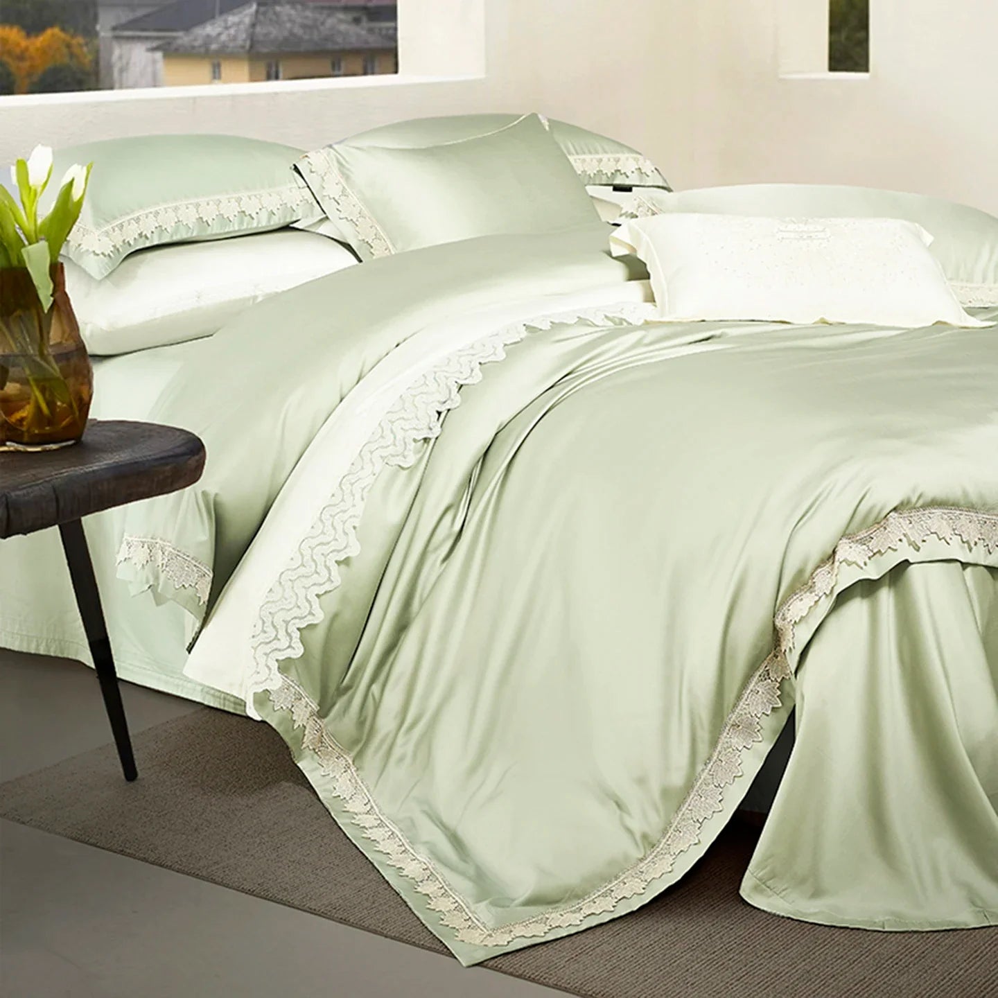 100S Lyocell Soft Silky Cooling Luxury Bedding Set
