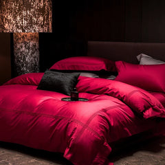 1000TC Egyptian Cotton Burgundy Luxury Bedding Set