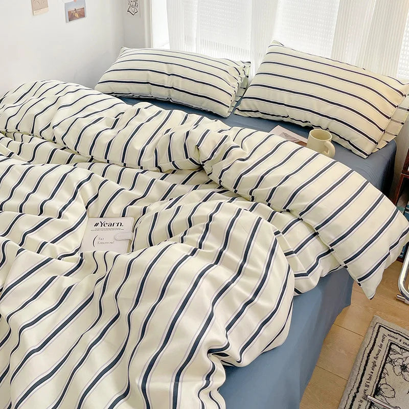 Korean Stripe Bedding Sets