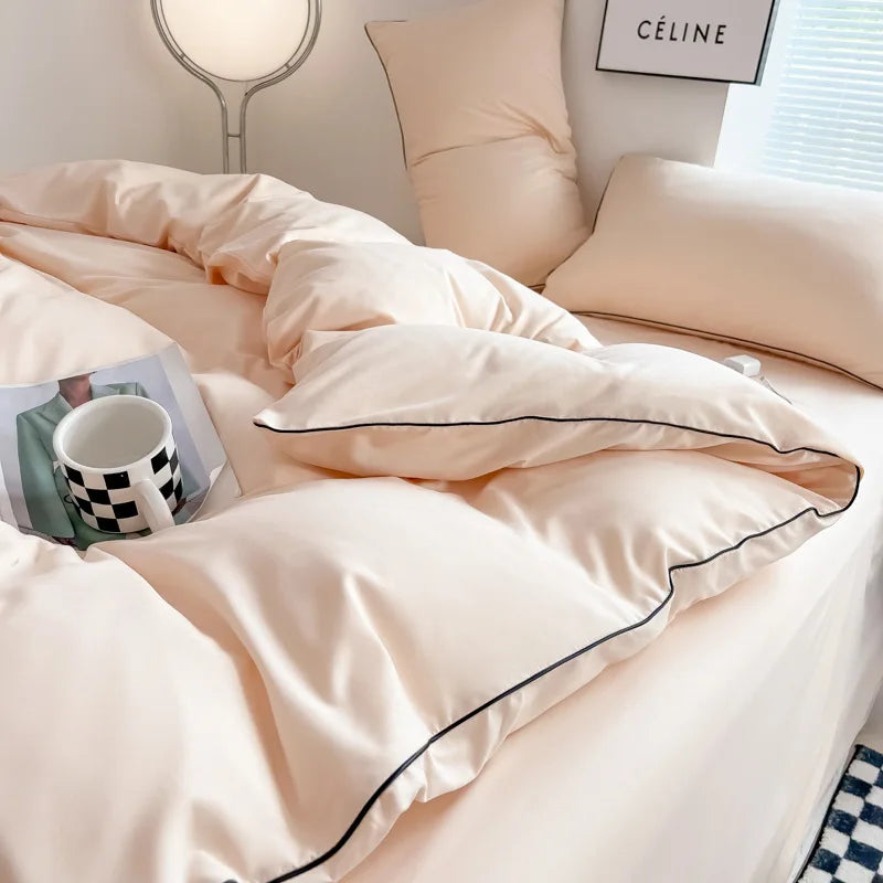 Korean Black Bedding Sets