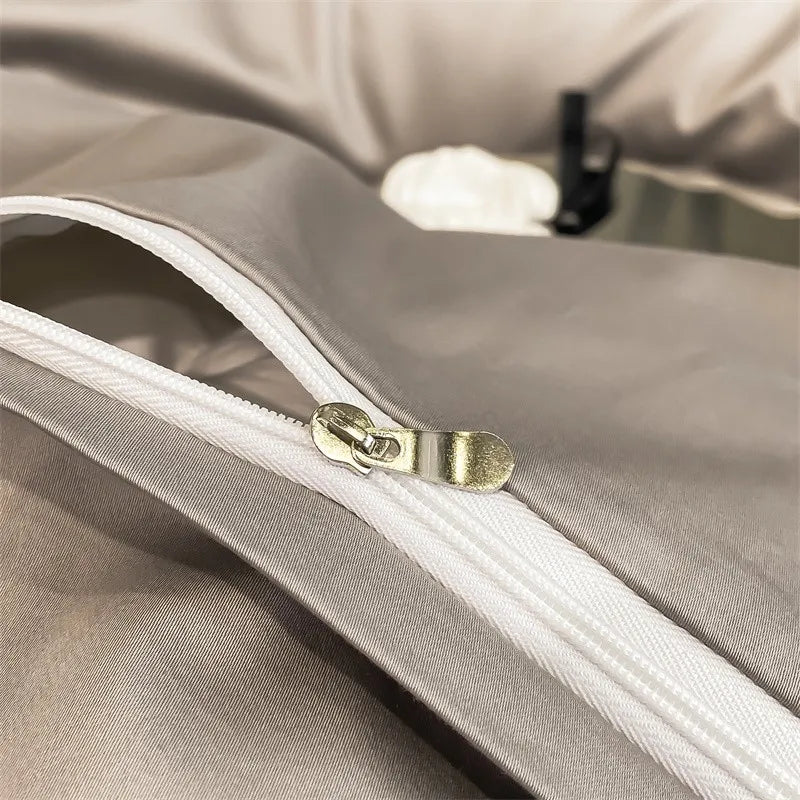 1000TC Egyptian Cotton Premium Solid Color Bedding Set