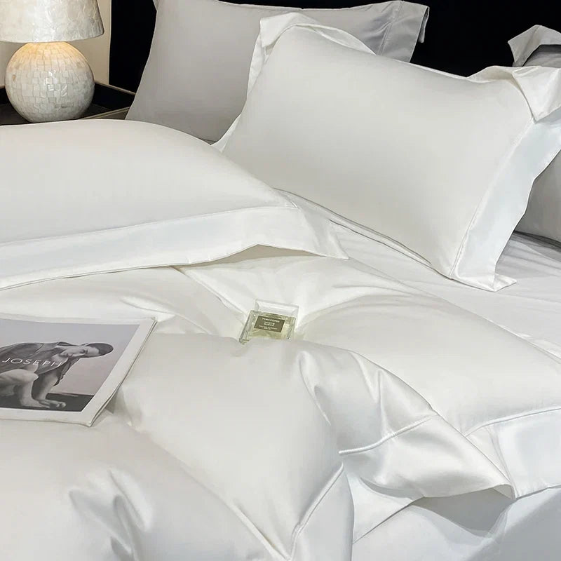 600TC Egyptian Cotton Luxury Solid Solor Hotel Style Bedding Set