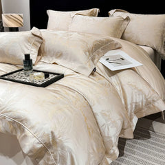 Premium 100% Cotton 200TC Plant Woven Printed Modern 4PCS Bedding Set