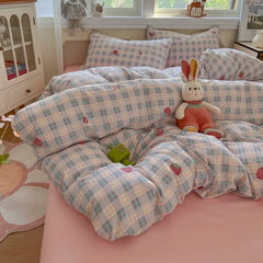 White Black Duvet Cover Set in Single Queen Size Flat Sheet Pillowcase Home Hotel Decor Girls Boys Spring Fall Bedding Set
