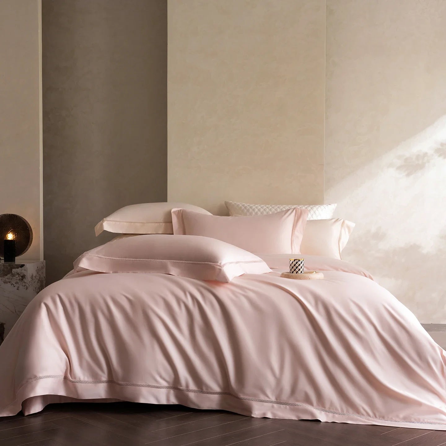 1000TC Egyptian Cotton Duvet Cover Set with Hollow Lace Trim Luxury Soft Smooth Bed Linen High Thread Count Bedding Set