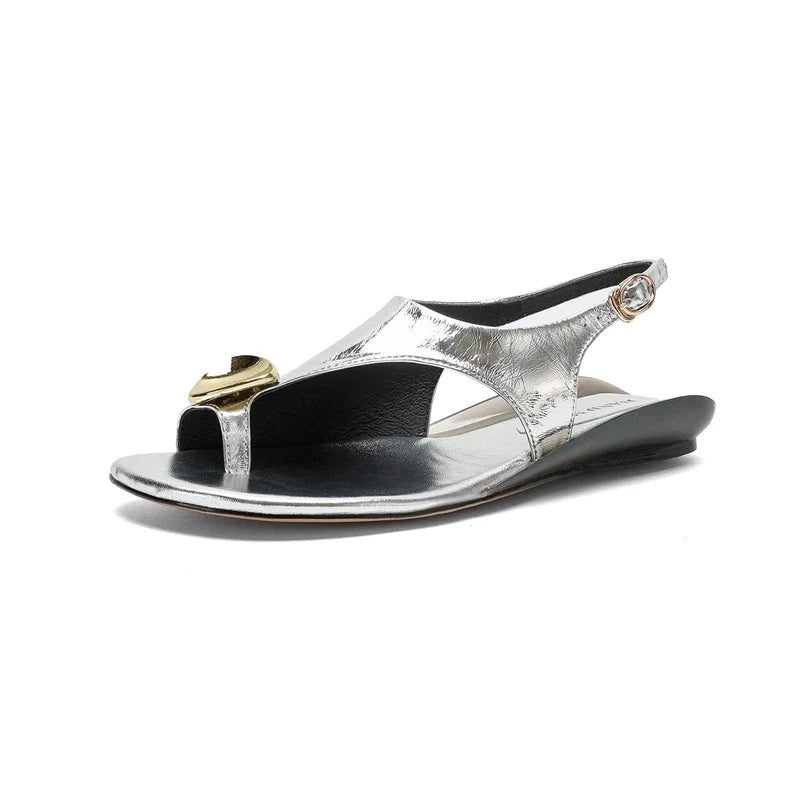 leather cowhide rhinestone low Heel