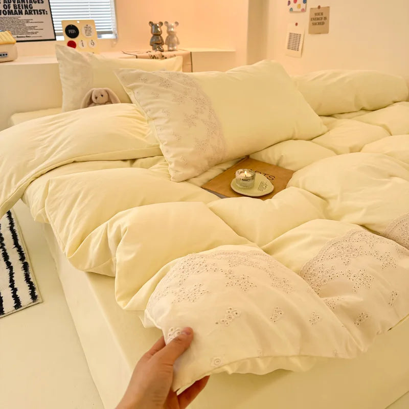 Korean Style Lace Bedding Sets