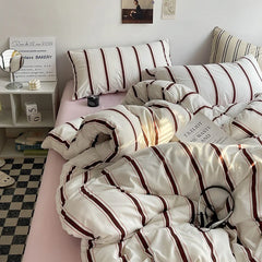 Korean Stripe Bedding Set