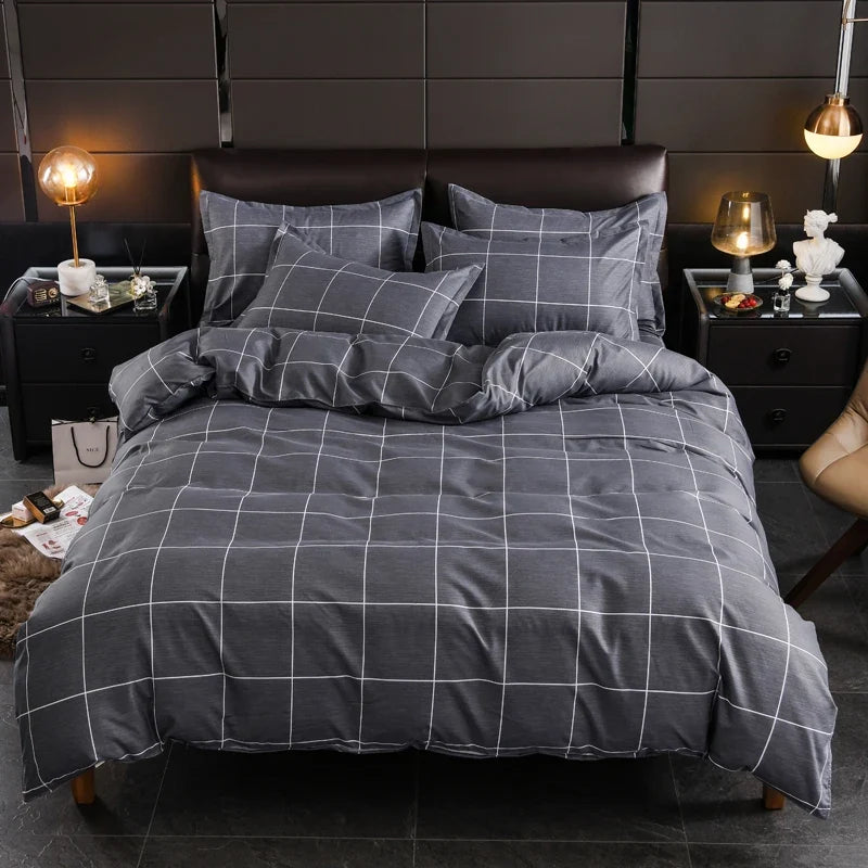 Fall Nordic Style Duvet Cover 1 PCS Double Bed Quilt Cover Minimal Comforter Covers for Queen King Twin Size Bed No Pillowcases