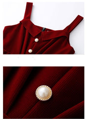 Hollyanna Corduroy Dark Academia Dress
