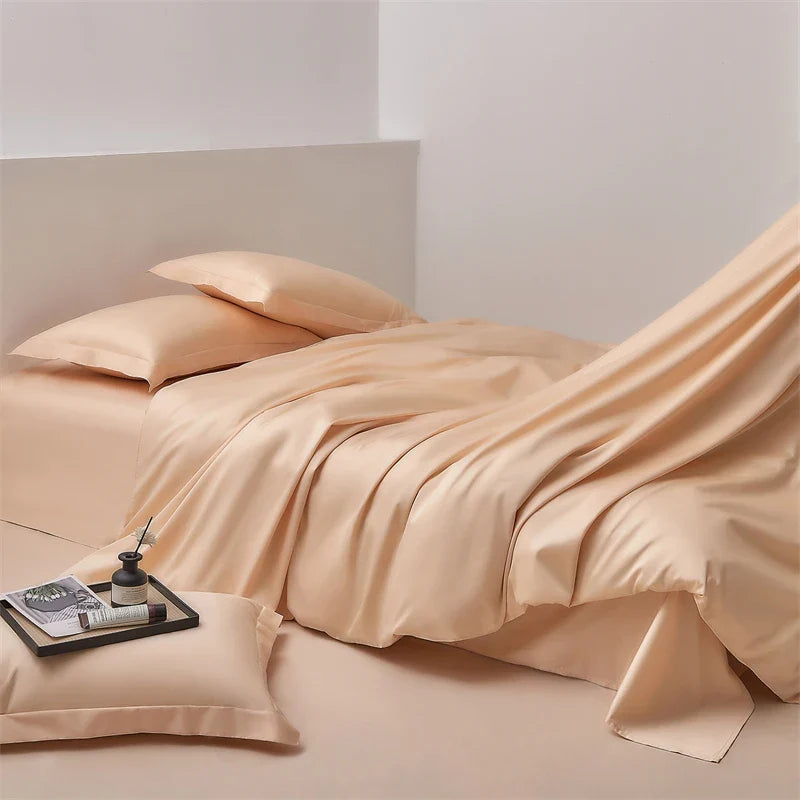 600TC Long Staple Cotton Luxury Solid Color Hotel Style Bedding Set