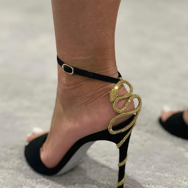 Sexy Socialite Open Toe Round Toe Sandals