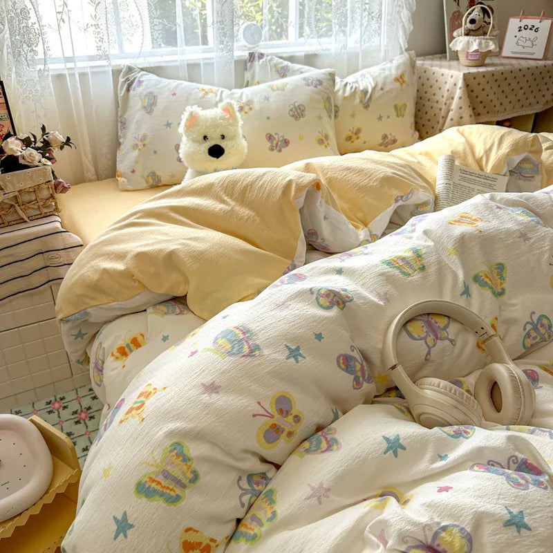 Korean Style Fashion Bedding Set