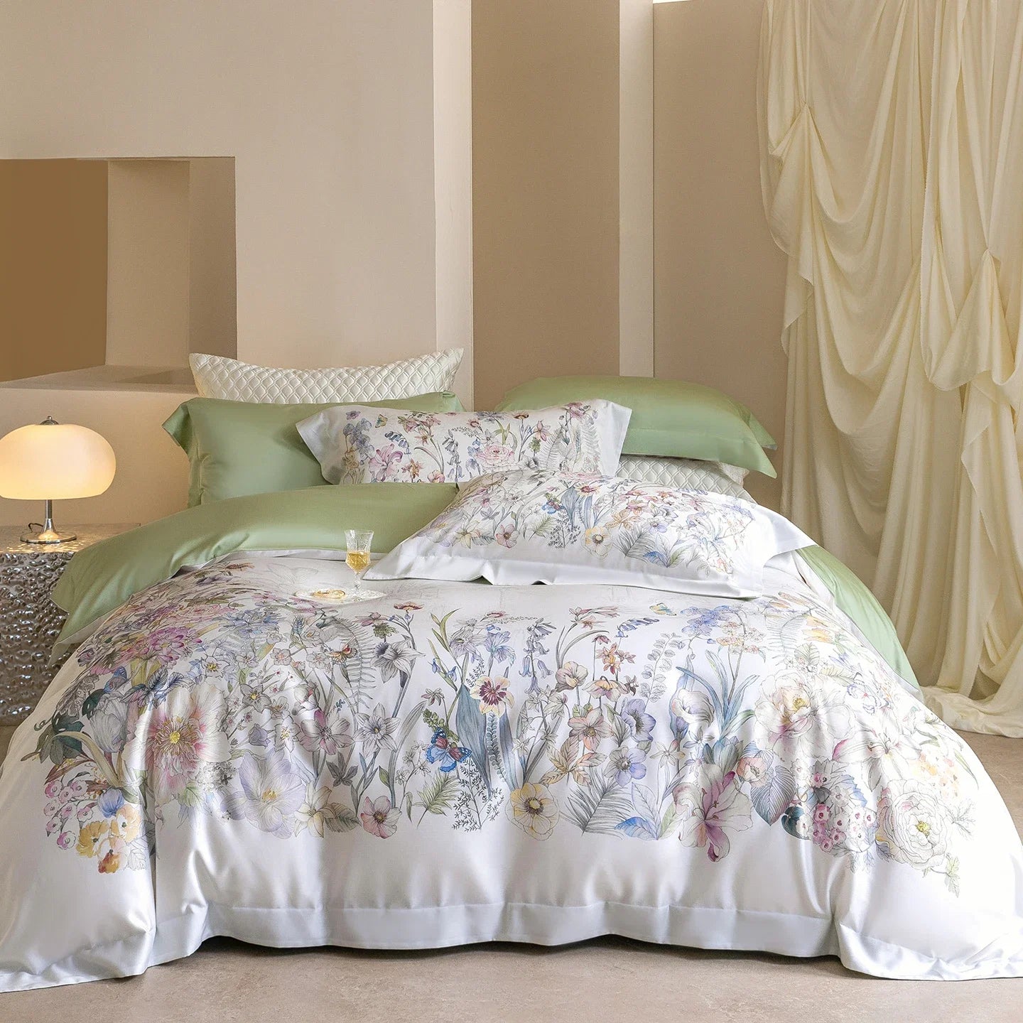600TC Lyocell Eucalyptus Fiber Soft Silky Cooling luxury Bedding Set