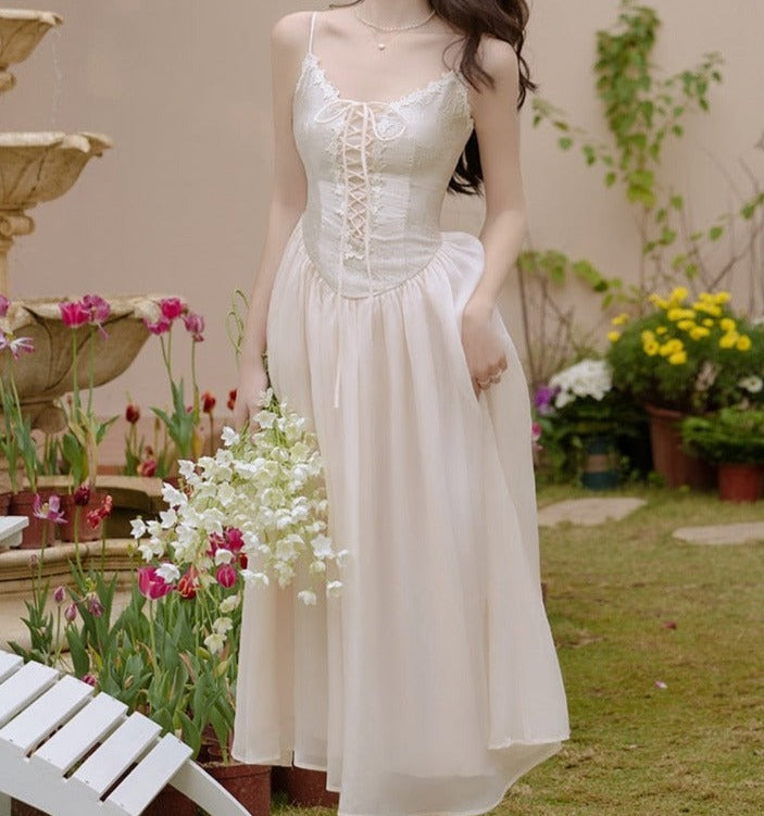 Glorious Kingdom Romantic Fairycore Vintage Princess Slip Dress