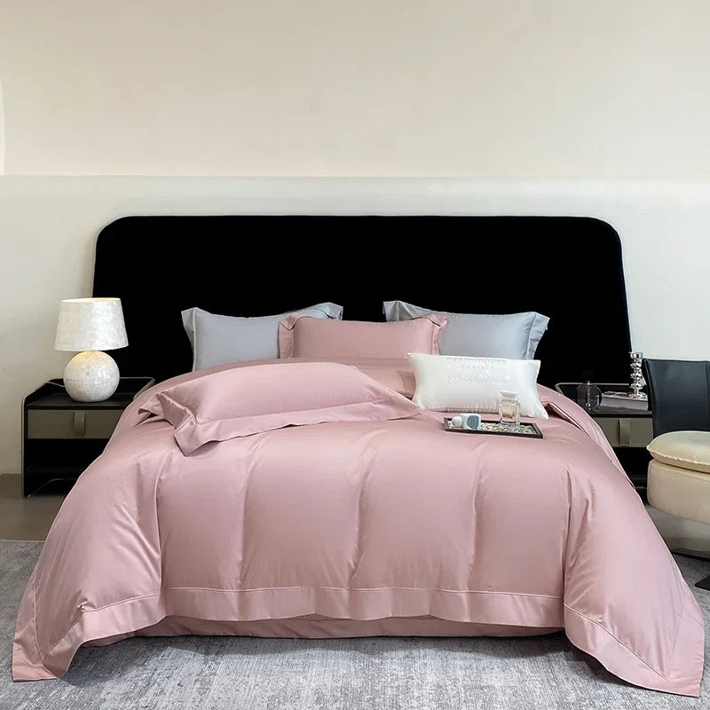 600TC Egyptian Cotton Luxury Solid Solor Hotel Style Bedding Set
