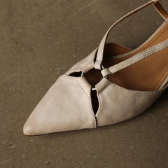 leather cowhide pointed elastic band