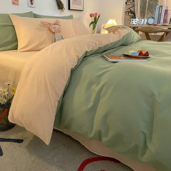 1 Pc Housse De Couette 220x240 White Gray Color Duvet Cover Double Size Funda Nordica Cama 150 Queen/King Size Bed Cover