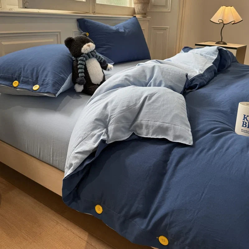 3/4Pcs Minimalist Style Bedding Set