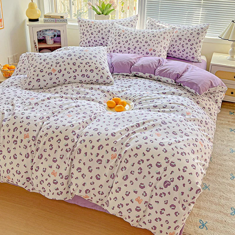 American Pastoral Floral Printed Bedding Set