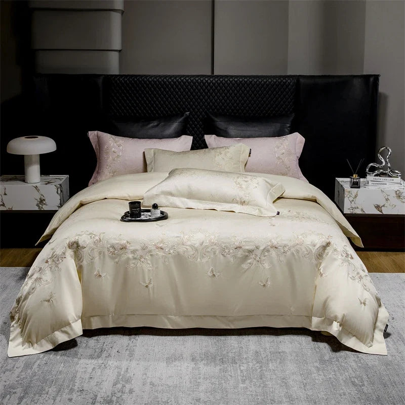 Thick Weave Jacquard Egyptian Cotton Luxury Bedding Set