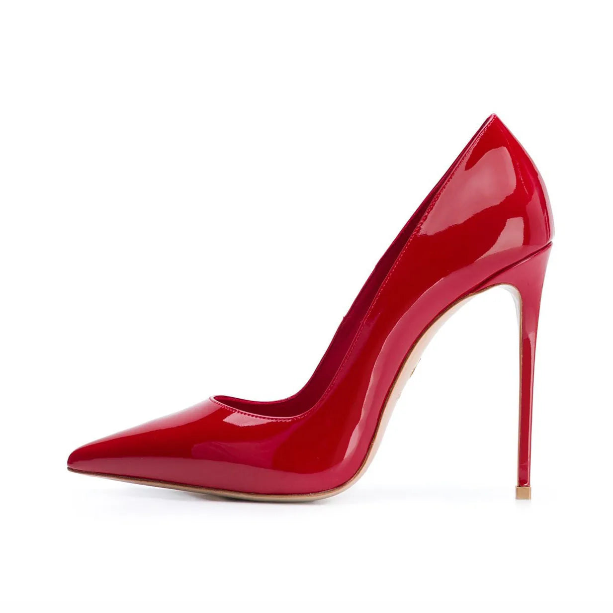 Autumn Royal Blue Patent Leather high-heeled Shoes