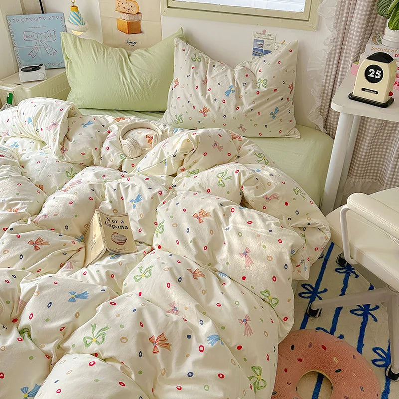 Korean Cute Girls Bedding Sets