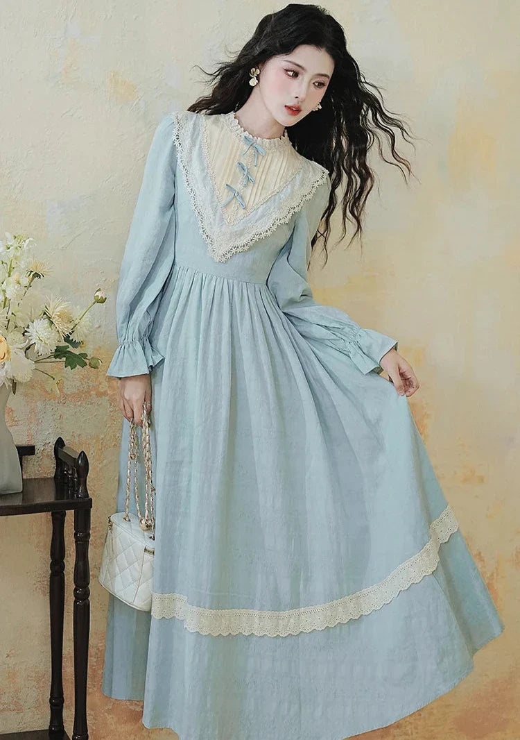 Winter Belle Romantic Royalcore Victorian Vintage-Style Dress