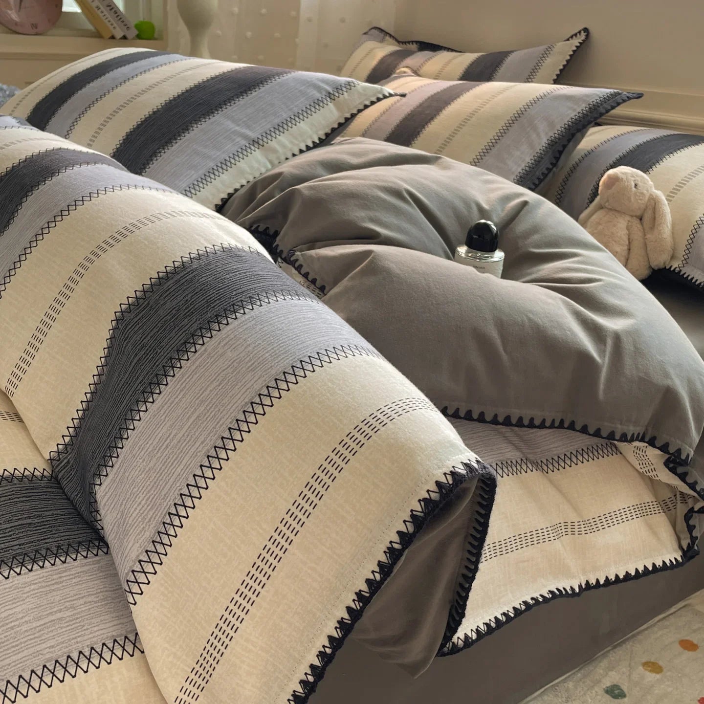 High End Bedroom 100% Cotton 4 Piece Bedding Set