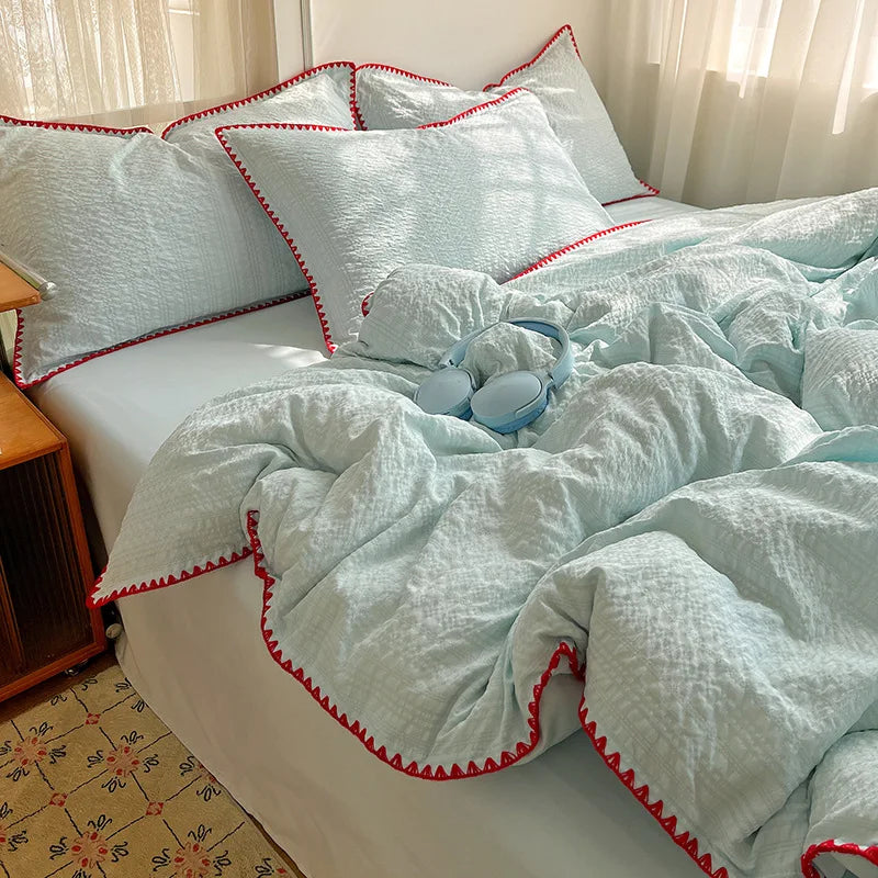 Summer Seersucker Bedding Sets