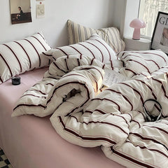 Korean Stripe Bedding Set