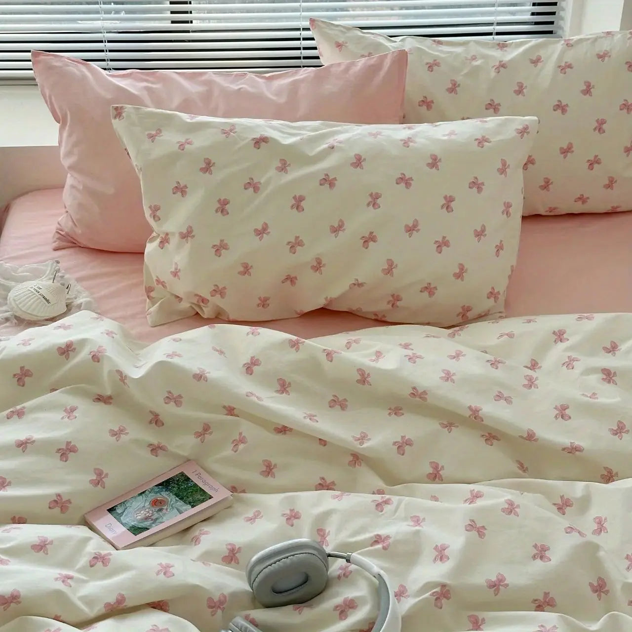 Ins White Bedding Set