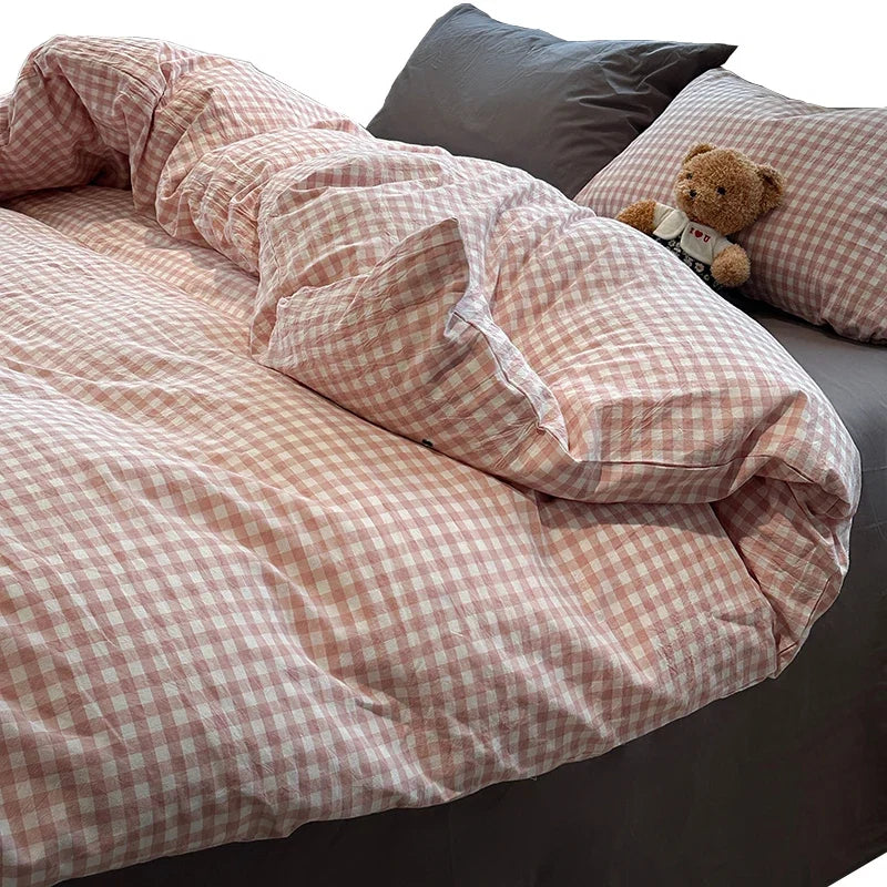 Japanese Solid Brushed Bedding Sets