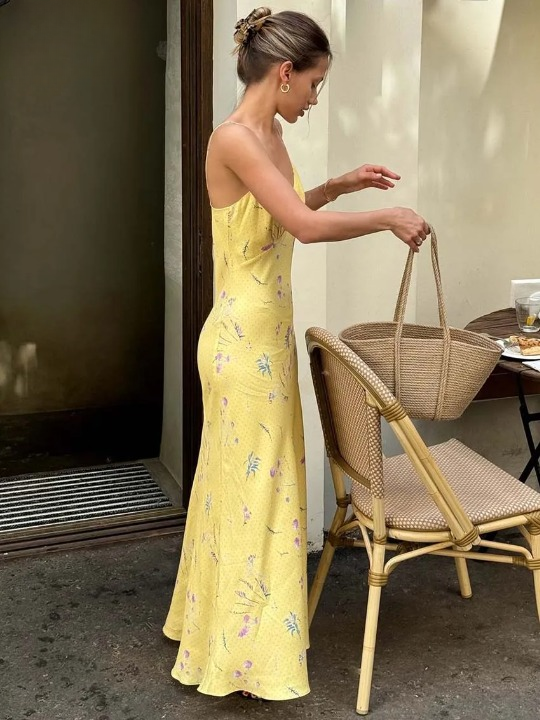 Send Me Flowers Spaghetti Strap Dress